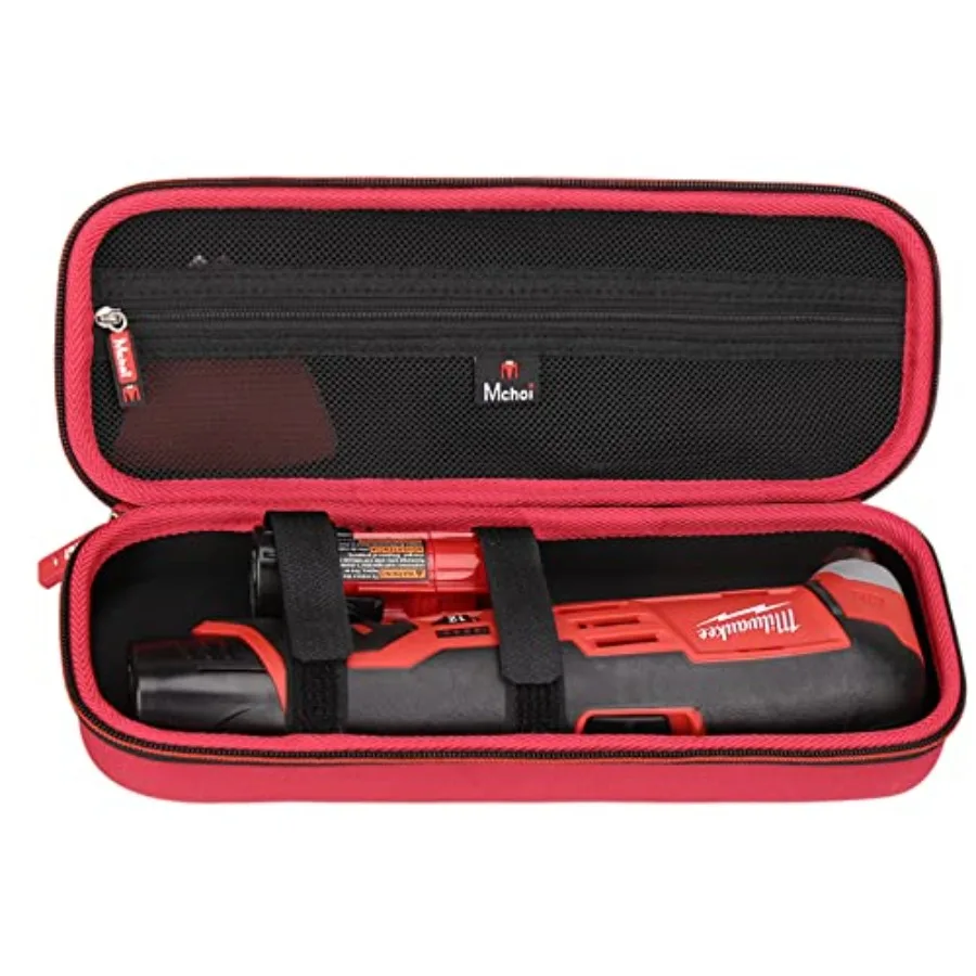 Жесткий портативный чехол для хранения, предназначенный для Milwaukee 242620 M12, 12 В, красный литий-ионный, 20000 OPM, с переменной скоростью, беспроводной, многофункциональный