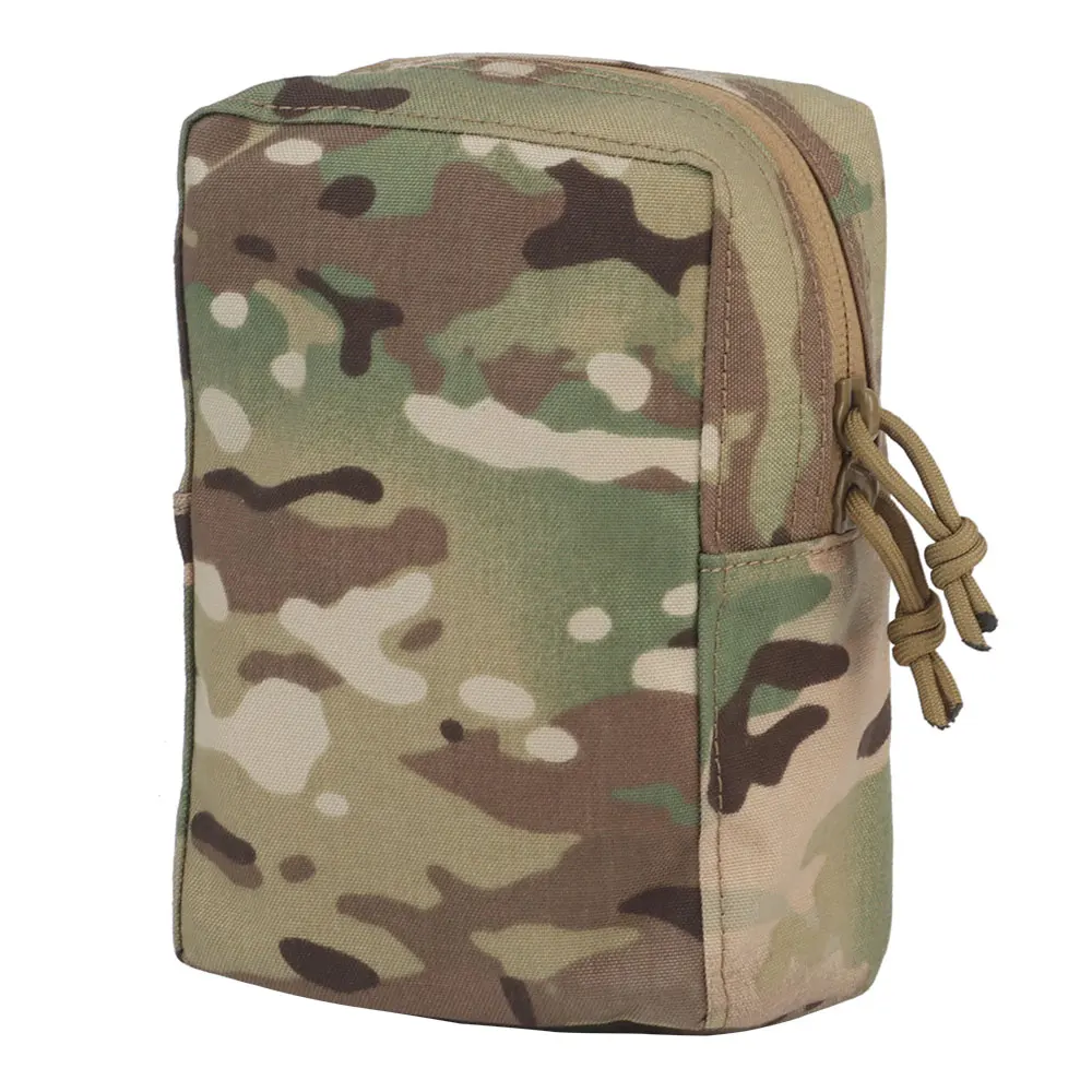Wosport Lightweight GP Pouch Cordura MOLLE Mount Dual Zipper Closure Drainage Hole for Airsoft Outdoor Gear Storage Organizer
