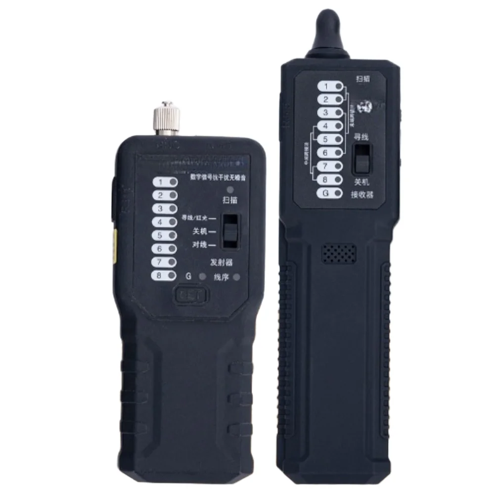 MY6817 Network Cable Tester Wire Tracer For Ethernet RJ11 Telephone Line Fault Detection With Headset And LED Light Tool