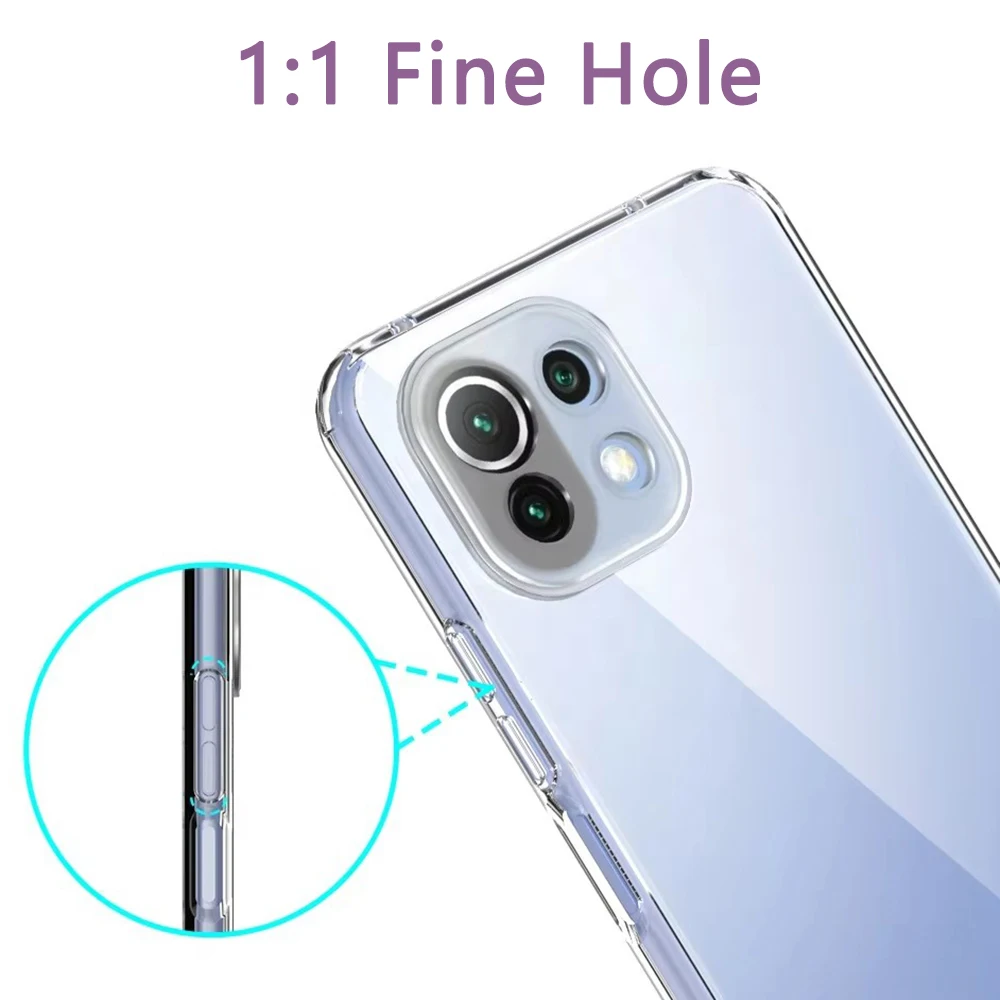 Ultradünne, klare Silikon-Softhülle für Xiaomi Mi 11 Lite Pro 12 13 14 Ultra 12S 11T 11 Lite 10T 9 9se 10 Transparente Hülle – Detail 4