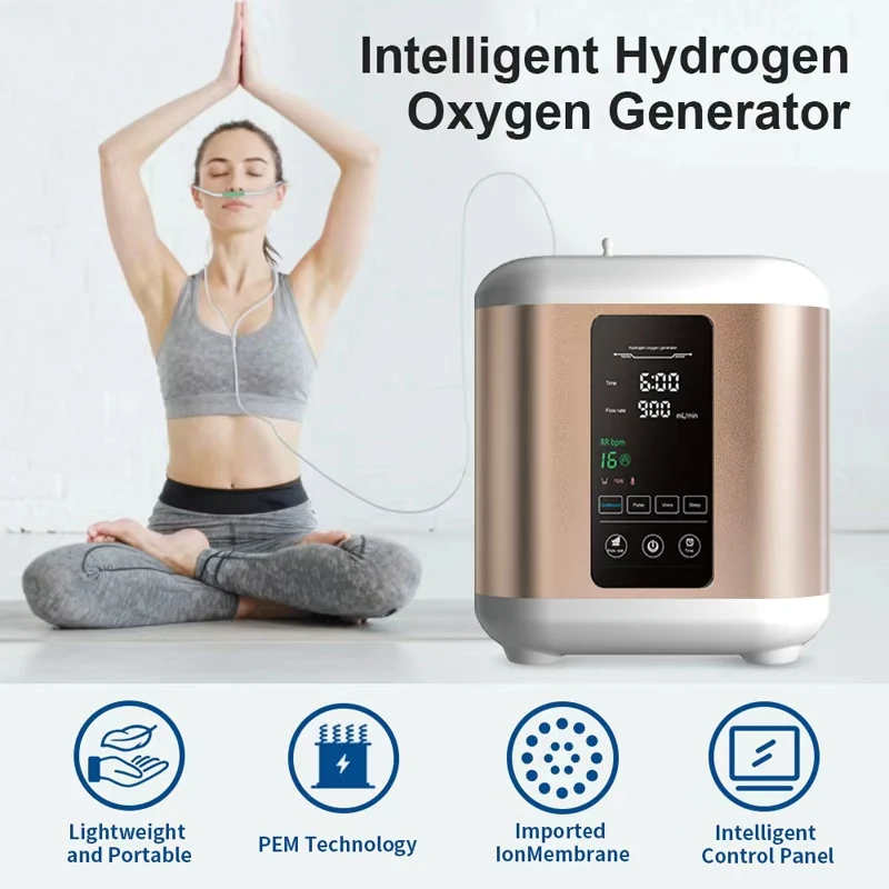 

Аппарат для ингаляции водородом и кислородом PEM 600 мл/900 мл, генератор водородной воды, ингалятор H2, молекулярный очиститель воды с низким уровнем шума