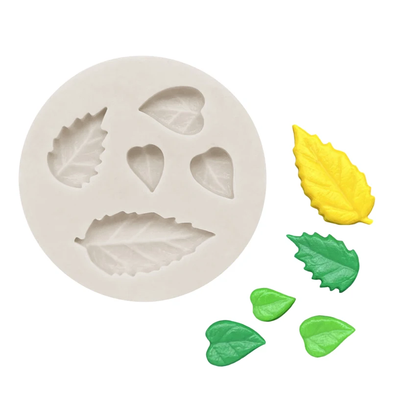 Leaves Silicone Cake Baking Mold Sugarcraft Chocolate Cupcake Resin Tools Fondant Decorating Tools