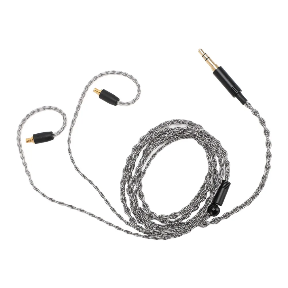 3.5mm To for A2DC 3.5mm Headphone Sound Cable 4-strand Multi-core Braided for ATH CKS1100 ADX5000 E50 E70 LS300