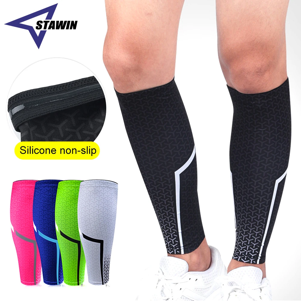 Sports Pressurized Calf Sleeves Anti-slip Leg Cover Footless Socks Runners Shin Splint Varicose Vein Calf Pain Relief Calf Guard