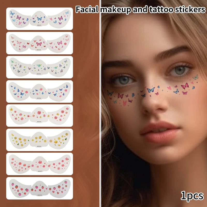 1PC Face Fake Freckles Tattoo Sticker Freckle Makeup Patch Waterproof Long-lasting Natural Freckle One-time Tattoo Stickers