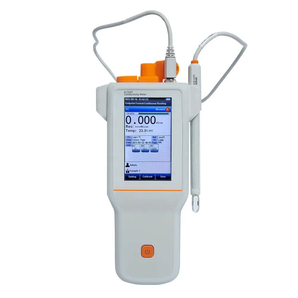

EC310T Portable Conductivity Meter Water Quality Tester Handheld TDS Salinity Resistivity Temp EC Testing Analyzer