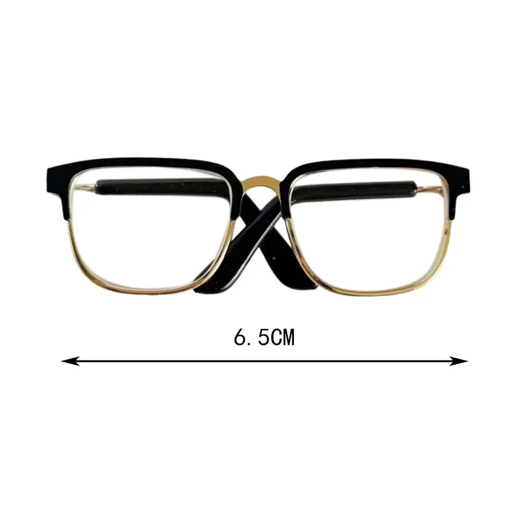 사각형 프레임 인형 안경, 창의적인 금속 봉제 인형 안경, 사진 소품 인형 액세서리, 귀여운 인형용 패션 애완 동물 안경