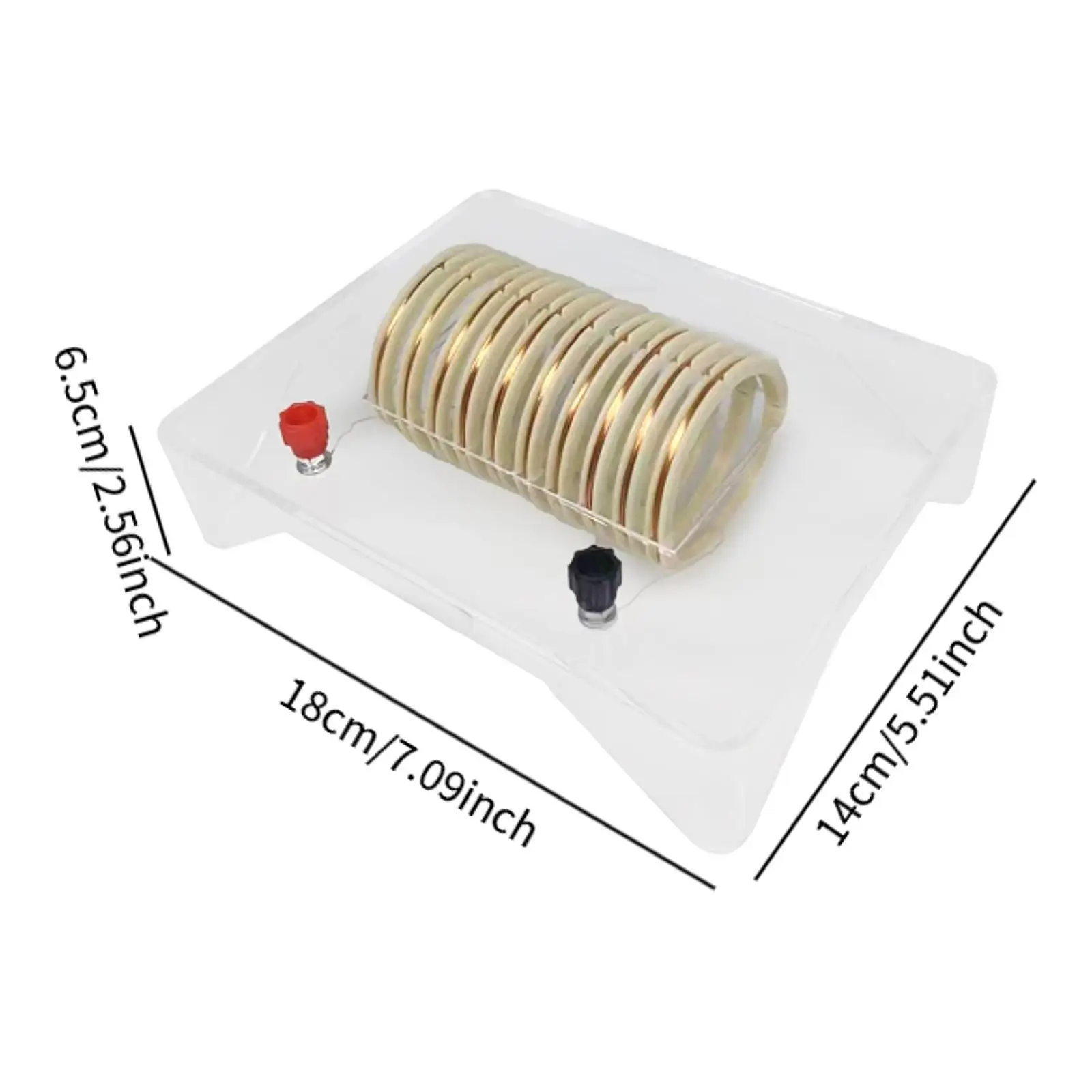 Current Magnetic Field Demonstrator Physics Experiment Transparent Base Educational Model Electromagnetism Experiment for School