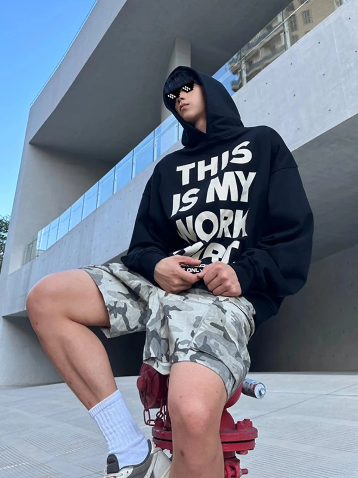 

Loose Fit American Sle Bla Hoodie Men's Casual Hip Hop Sweatirt Cleanfit Jaet Streetwear Spring Autumn Youth Faion