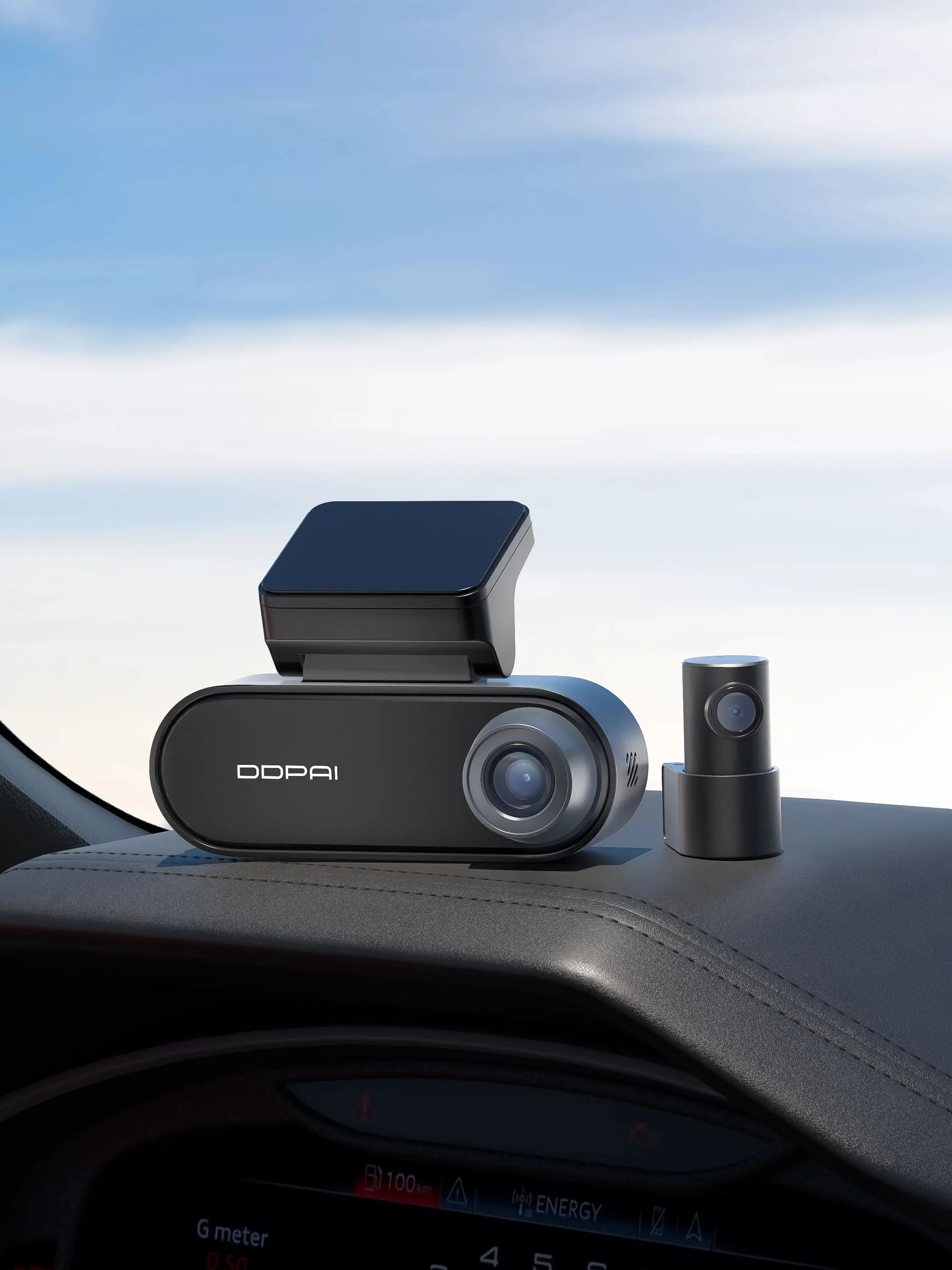 DDPAI N5 Dual Dash Cam Voor en Achter 4K Ultra HD Auto DVR AI Base Radar NightVIS ADAS GPS Auto-opname Dash Camera - afbeelding 2