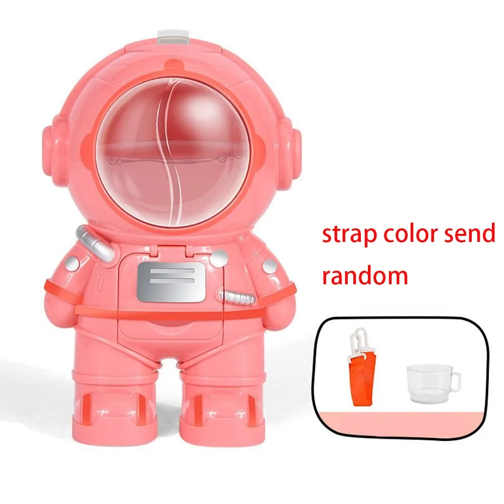 

Water Cup Astronaut Water Dispenser Strap 250ml Mini Water Dispenser with Straw Cute Desk Water Dispenser Toy Boys Girls