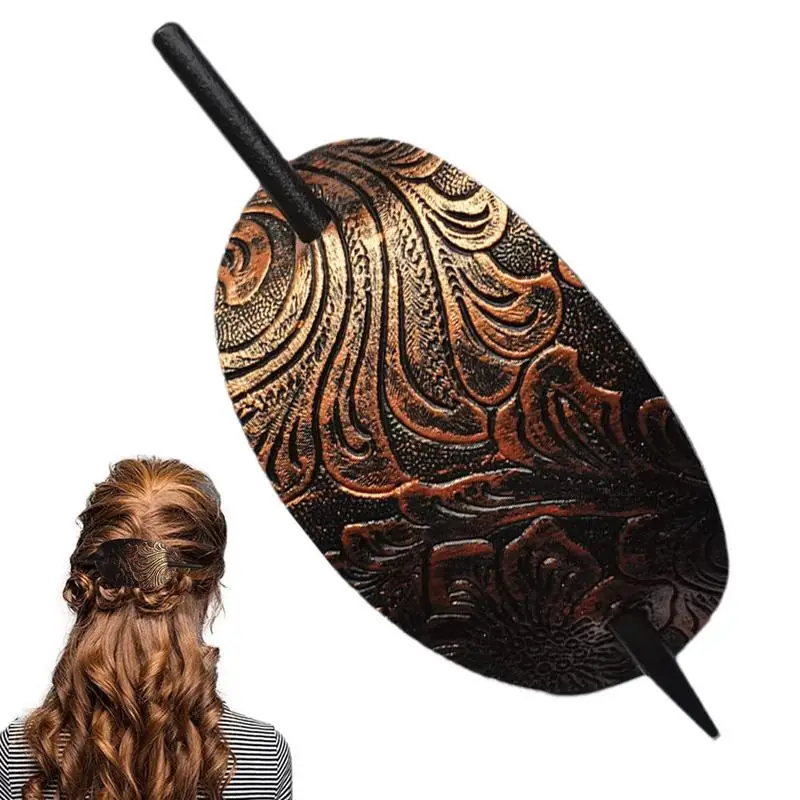 Leather Hair Barret…