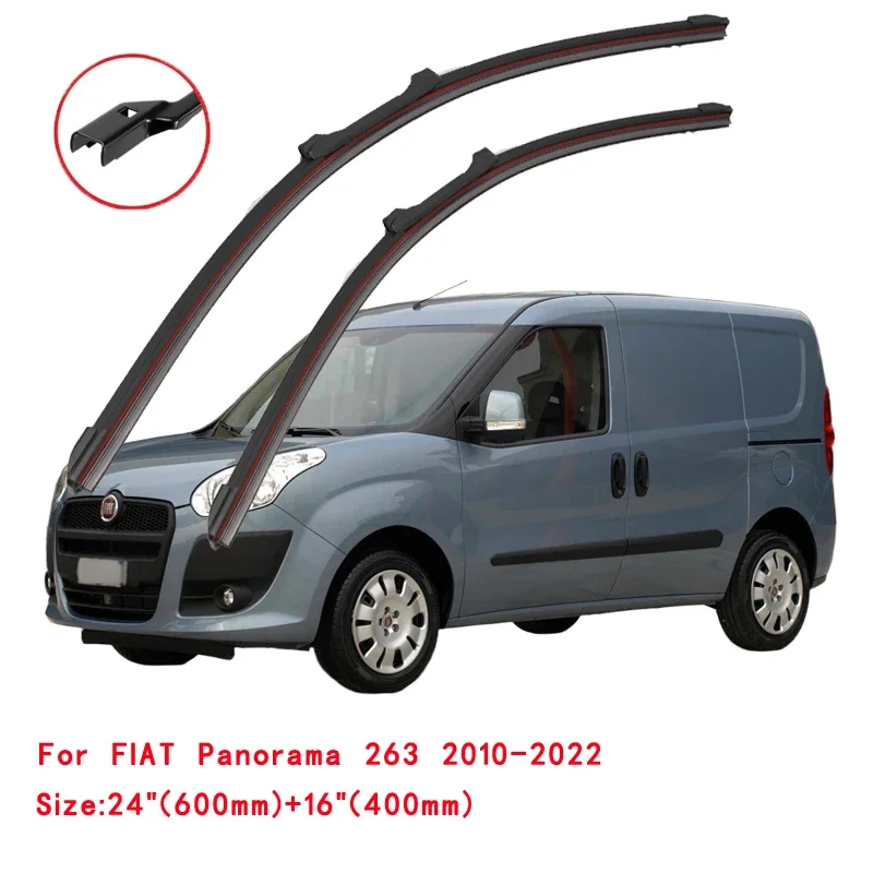 

For FIAT Doblo Cargo Panorama 223 263 2000-2022 Car Windshield Wiper Blade Front Windscreen Brushes Accessories Window Cleaning