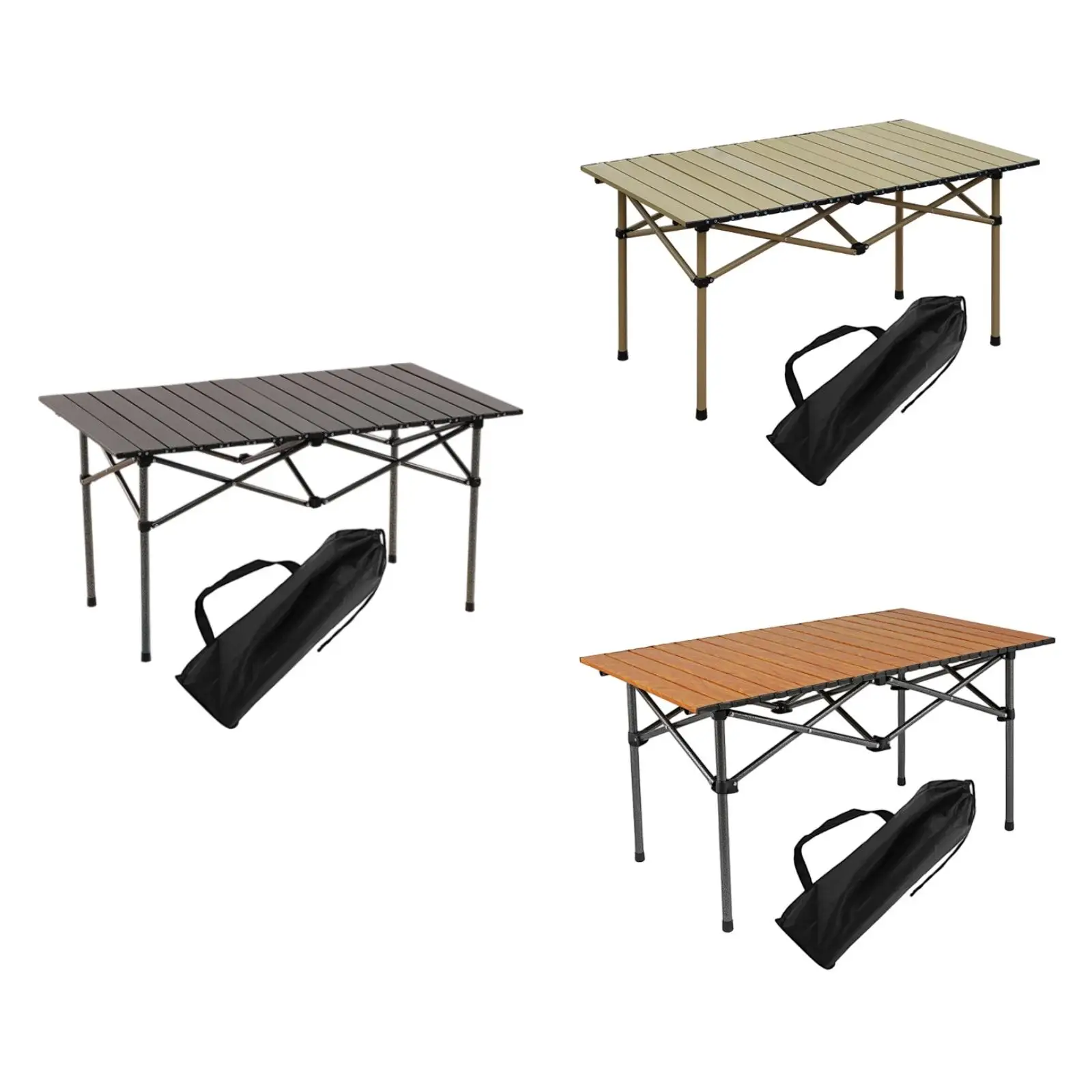 

Folding Camping Table Compact Sturdy Stable Camping Side Table for 2-4 Persons for Beach Trips Bbqs Hiking Backyard Tailgating