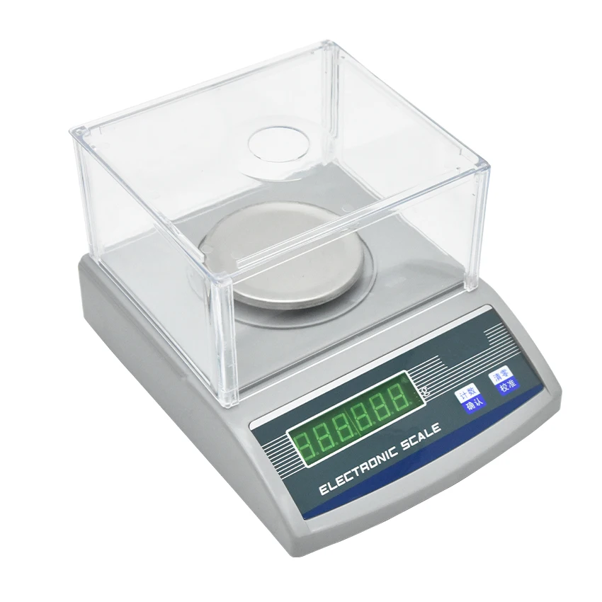 Laboratório Balança de Equilíbrio Analítico Balança de Precisão Digital com Brisa Portátil Escala de Peso de Jóias 200×0.001g 1mg