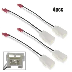 4 Pcs Car Speaker Adapter Wiring Harness Auto Cable Cord Adapter For Jeep Renegad-e 2014-2018 For Wrangler 2003-2017