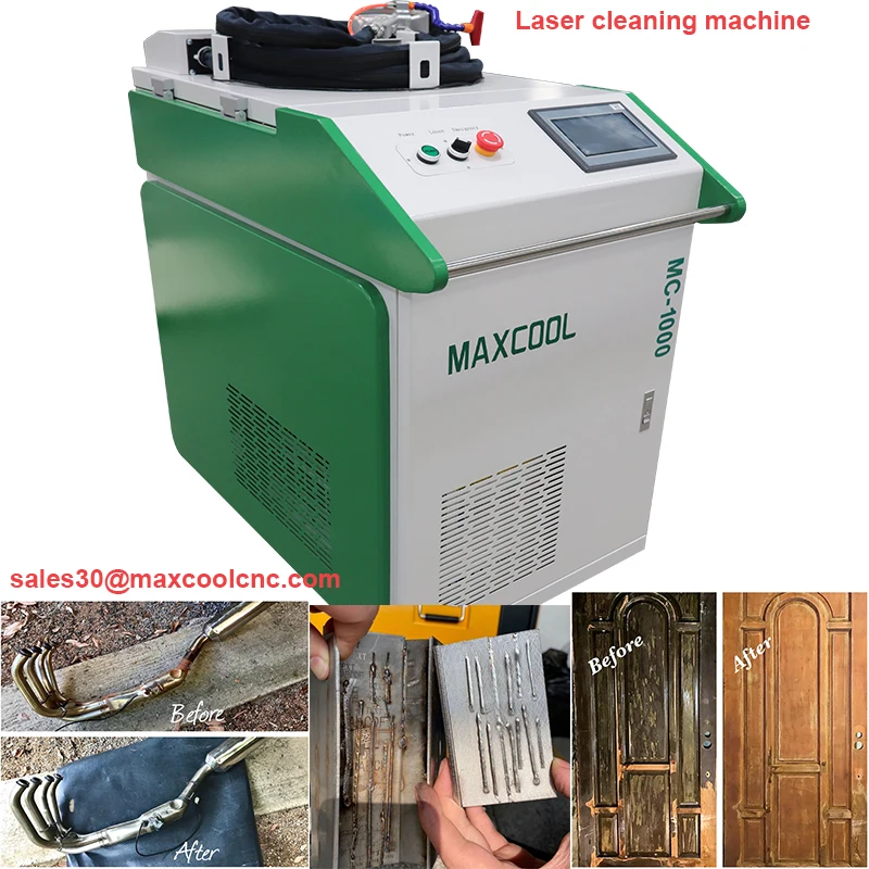 1500w 2000w 3KW Portable handheld continuous Metal rust painting removal fiber laser cleaning machine