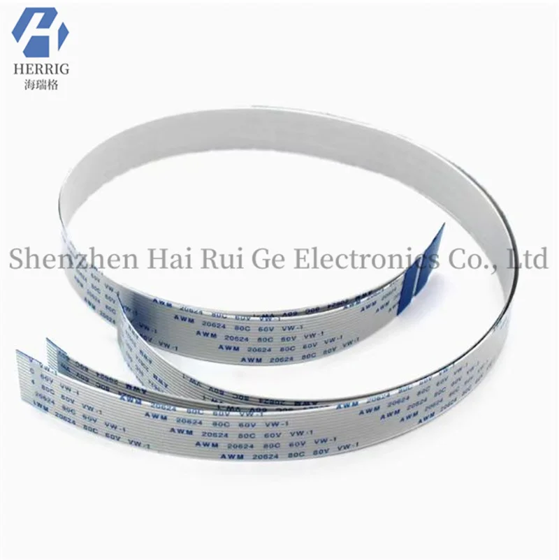 10PCS FFC FPC flat flexible cable spacing 0.5MM 20P~40P length direction A reinforced in the same direction