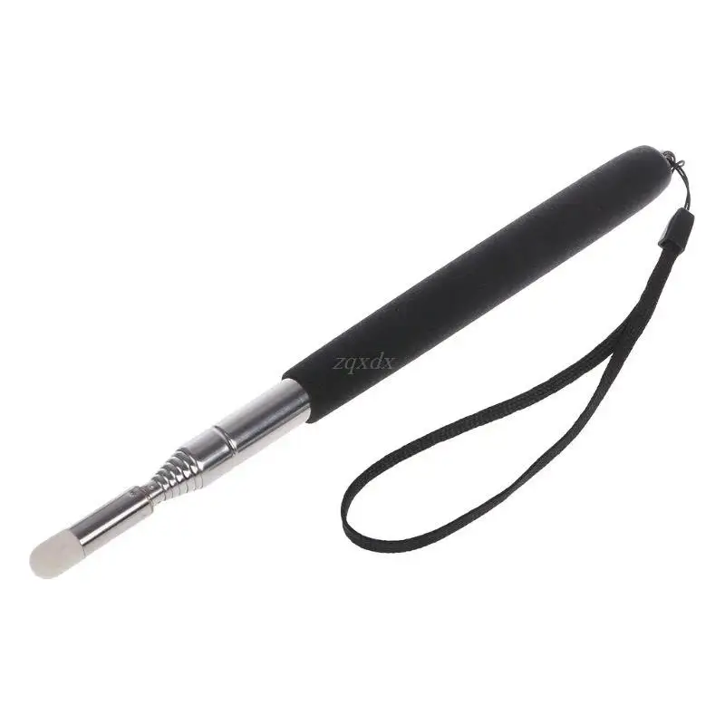 Professional Torch Whiteboard Pen Felt Head Stainless Steel Telescopic Teacher Pointer 1M