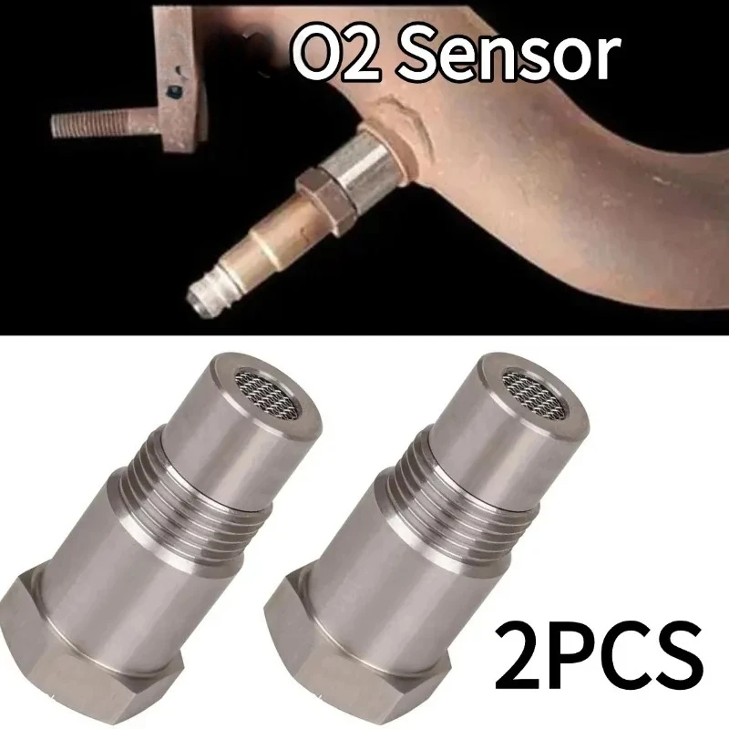 2PCS Auto Langlebige Änderung Zubehör M18x1,5 MM Auto Universal Sauerstoff O2 Sensor Spacer Adapter Langlebig O2Sensor Spacer Adapter