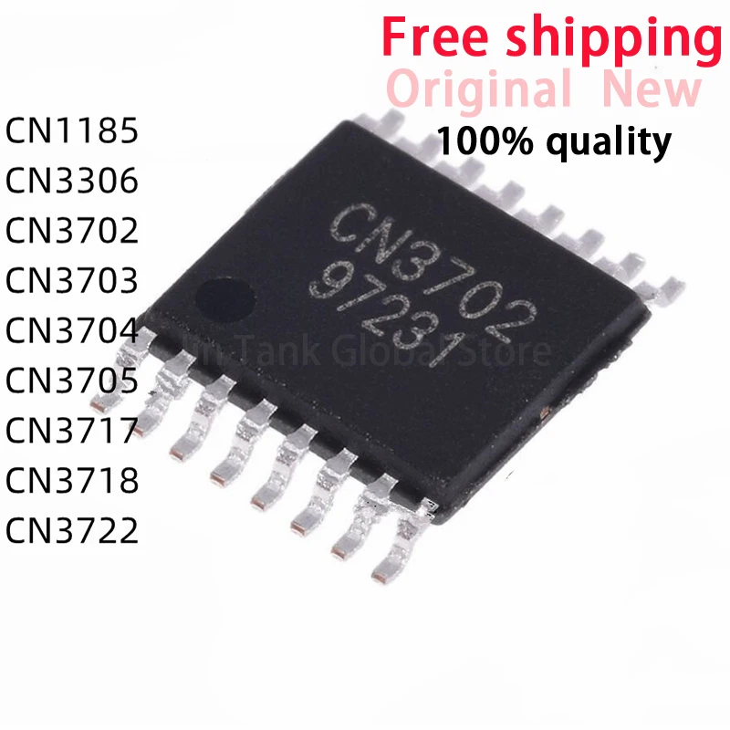 (5piece)100% New CN3702 CN3703 CN3704 CN3705 CN3717 CN3718 CN3722 CN1185 CN3306 sop-16 Chipset