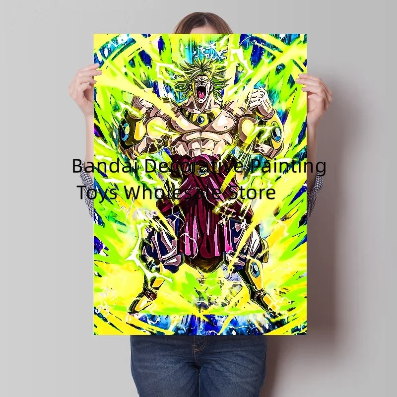 Classic Japanese Anime Figures Canvas Prints Art Poster Dragon Ball Z Goku Broli Vegeta Home Room Bar Wall Decor Painting Gift