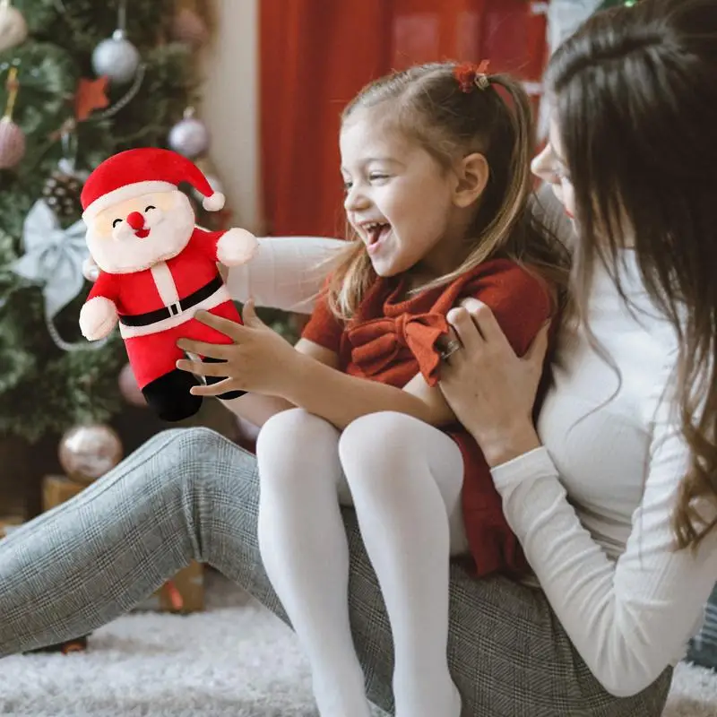 Babbo natale peluche bambola natale peluche babbo natale bambola carina farcito celebrazione di natale cuscino di tiro decorazioni stagionali vecchio