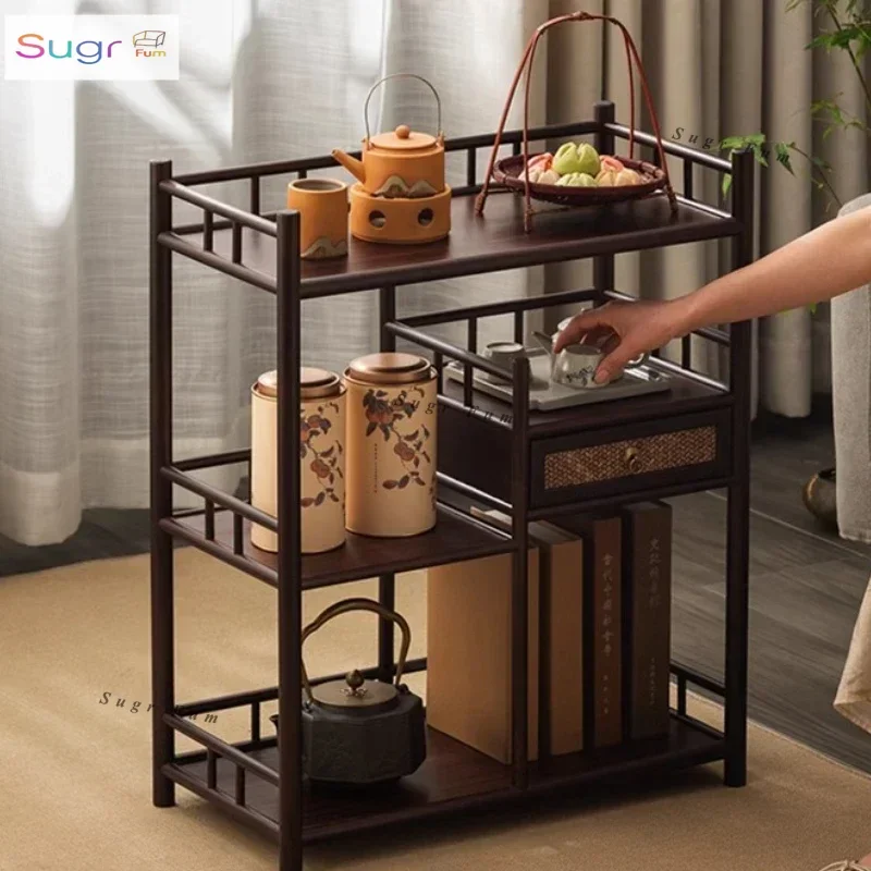 

Living room sofa side locker dining side cabinet tea cabinet shelf tea Chinese sundry table