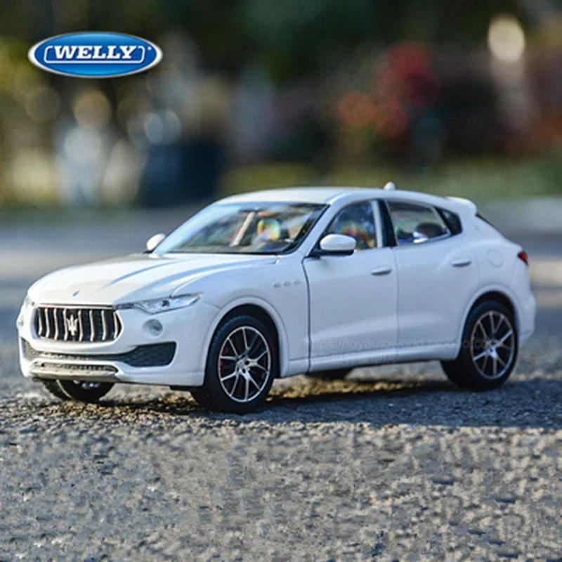 

Литой под давлением WELLY 1:24 Maserati Levante SUV, модель автомобиля из сплава, литая под давлением металлическая игрушка, модель спортивного автомобиля, высокая коллекция моделирования, игрушка в подарок