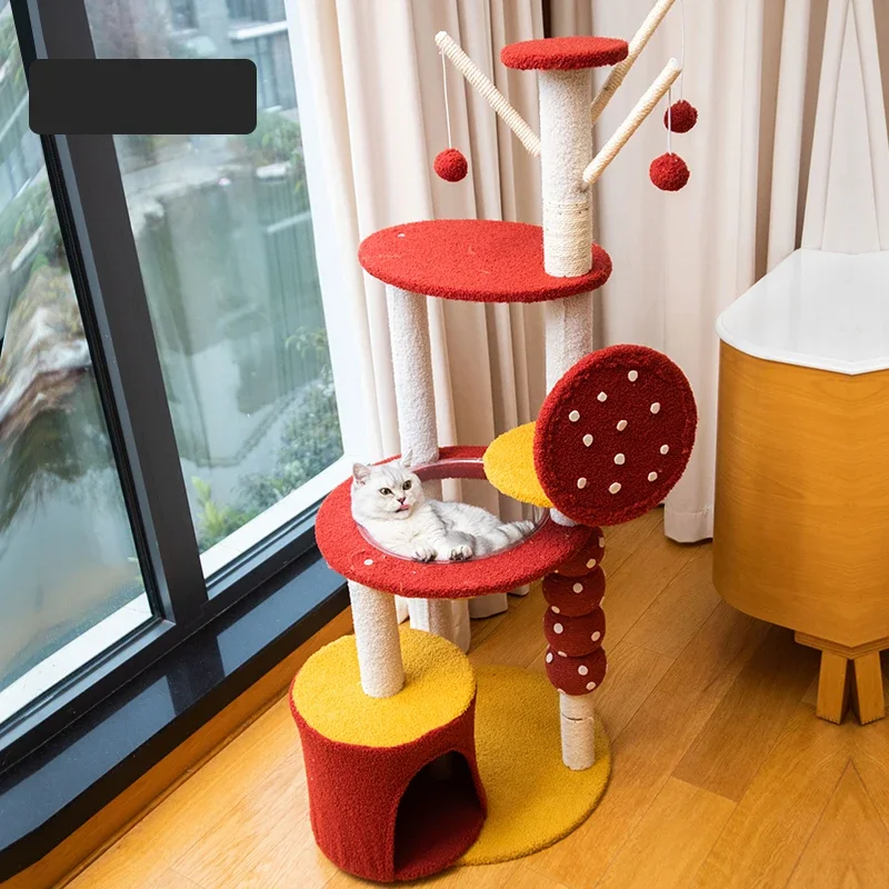 

Hot Sales Cute Multi-layer Cat Climbing Frame Sisal Cat Scratching Pile Cat Climbing Tree