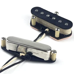 Vintage Alnico 5 Single Open Cover Tele Pickups, Copy Lindy Fralin for Tele Electric Guitar