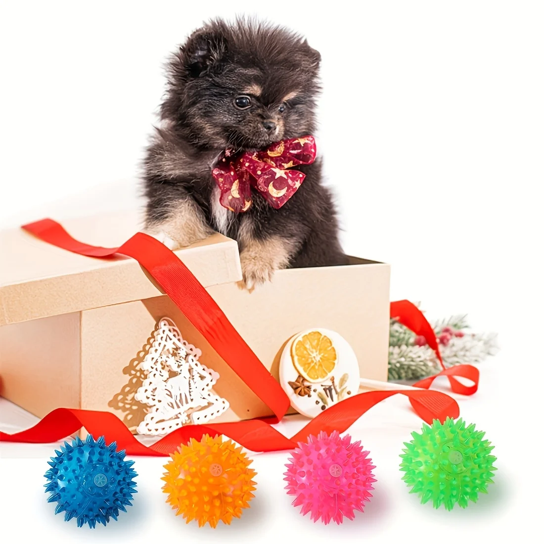 1 Pc  Pet Thistle Ball Dog Interactive Toy for Teeth Cleaning Fun And Boredom Relief Cat And Dog Chew Toy