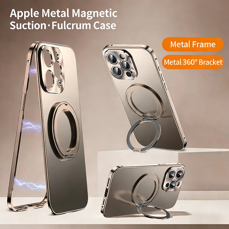 

Fully wrapped lens ring 360 °rotating bracketphone case,built-in N52 magnetic ring should not fall off,for iPhone 16 pro/pro max