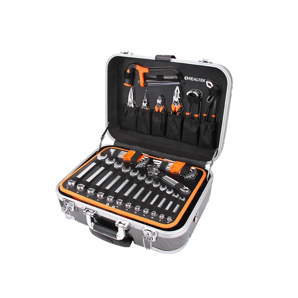 Realtek Tools Storage Box 150pcs Complete Mobile Automotive Workshop Mechanic Fitter Tools Set