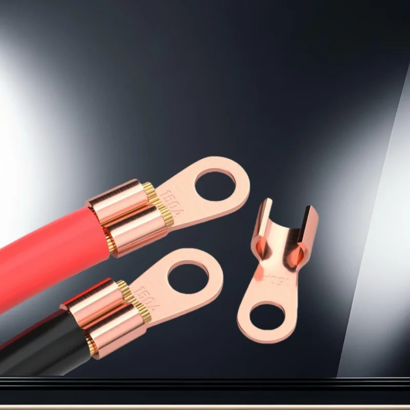 1/5 قطعة 200-1500ACopper OT محطة غير معزول سلك موصل العارية كابلات كهربائية محطات العروة بطارية حلقة تجعيد محطة