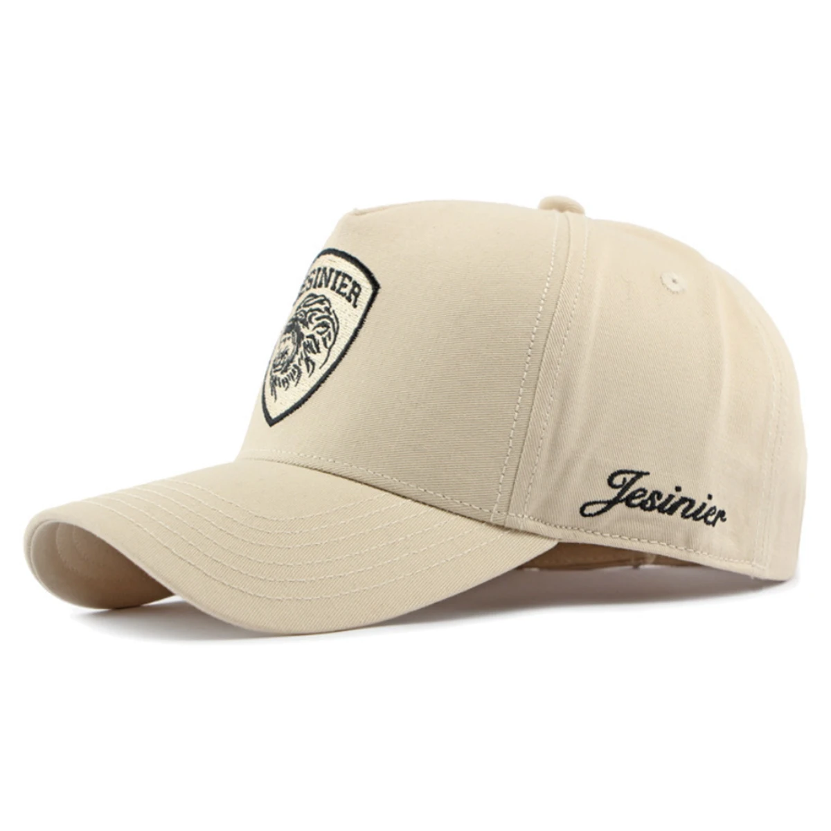 Unisex JESINIER Baseballkappen mit Löwenstickerei, Frühling und Herbst, für den Außenbereich, verstellbare Freizeithüte, Sonnenschutzhut, Sportkappe – Detail 8