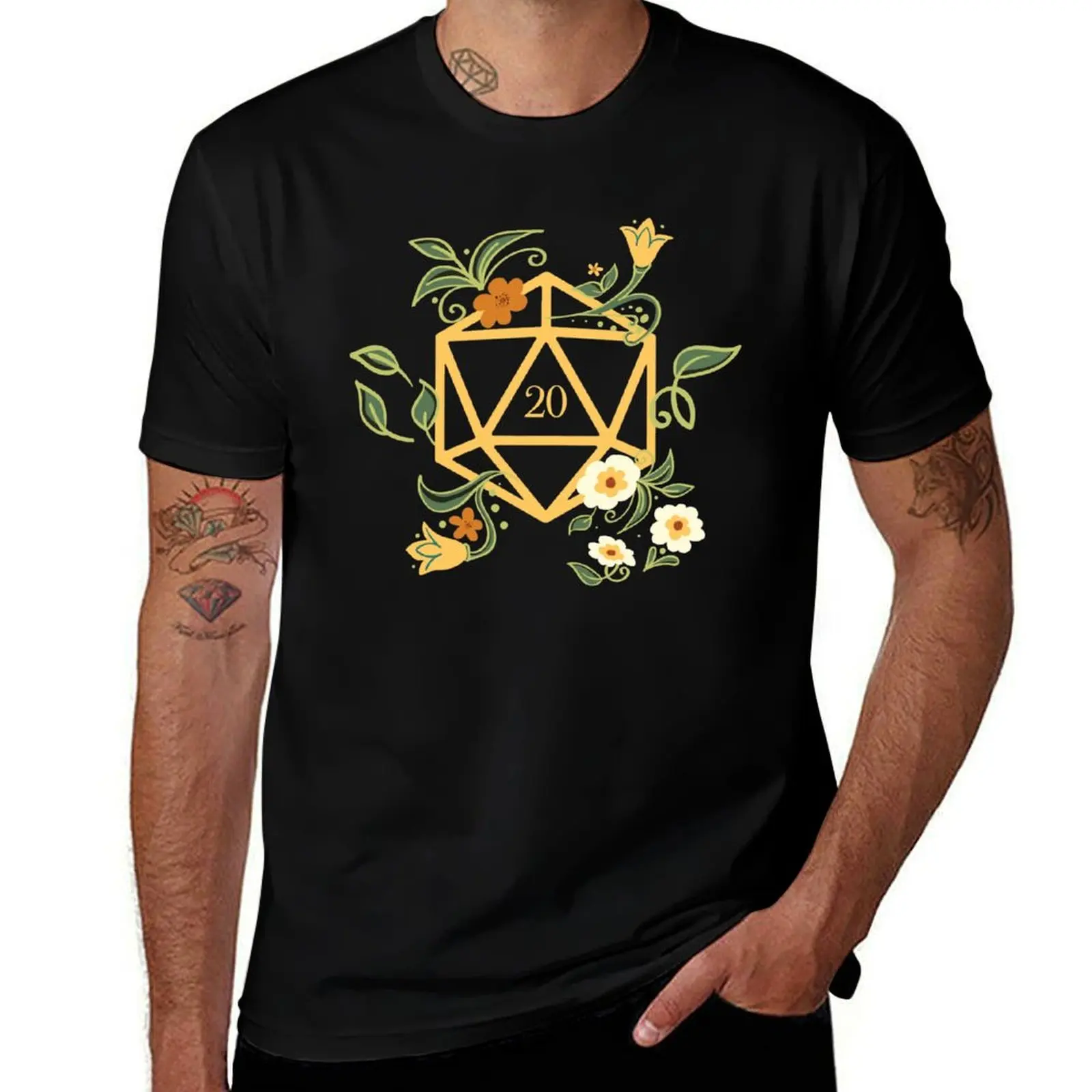 Plant Lovers Polyhedral D20 Dice Tabletop RPG T-Shirt plus size tops new gifts and t-shirts baggy shirts plus size men clothing