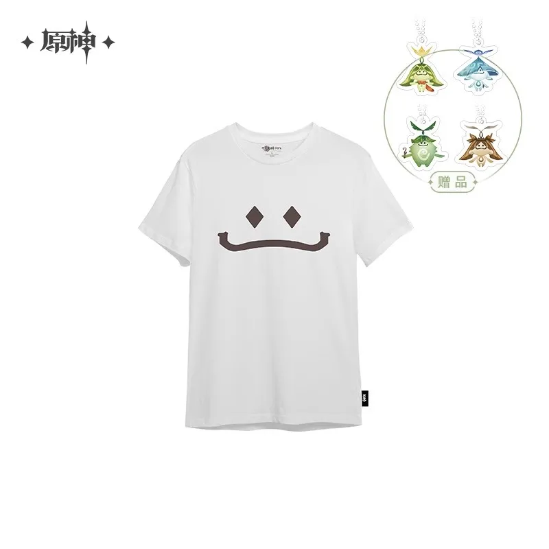 Official Genshin Impact Carnival Reunion Series Aranara T-shirt Fashion New Cartoon T-shirt Game Peripheral Cosplay Short Sleeve