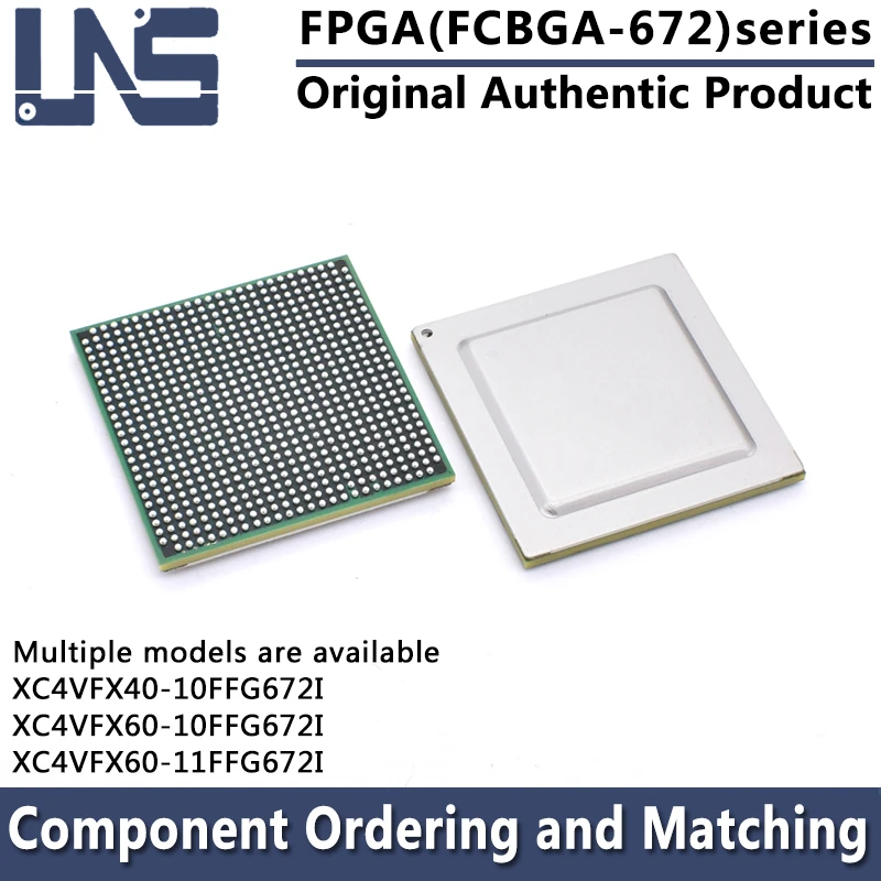 

1pcs XC4VFX40-10FFG672I XC4VFX60-10FFG672I XC4VFX60-11FFG672I FCBGA-672 27x27 FPGA