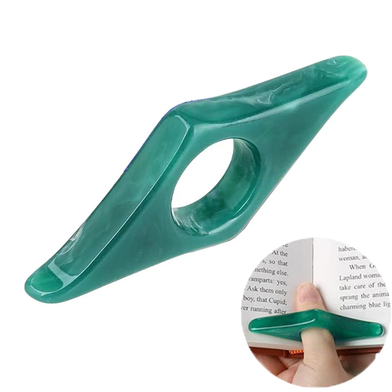 EZONE-Livro Page Holder para Leitura, abridor de livros, Resina Thumb Book Holder, Thumb Book Page Holder, Thumb Ring, Acessórios para livros