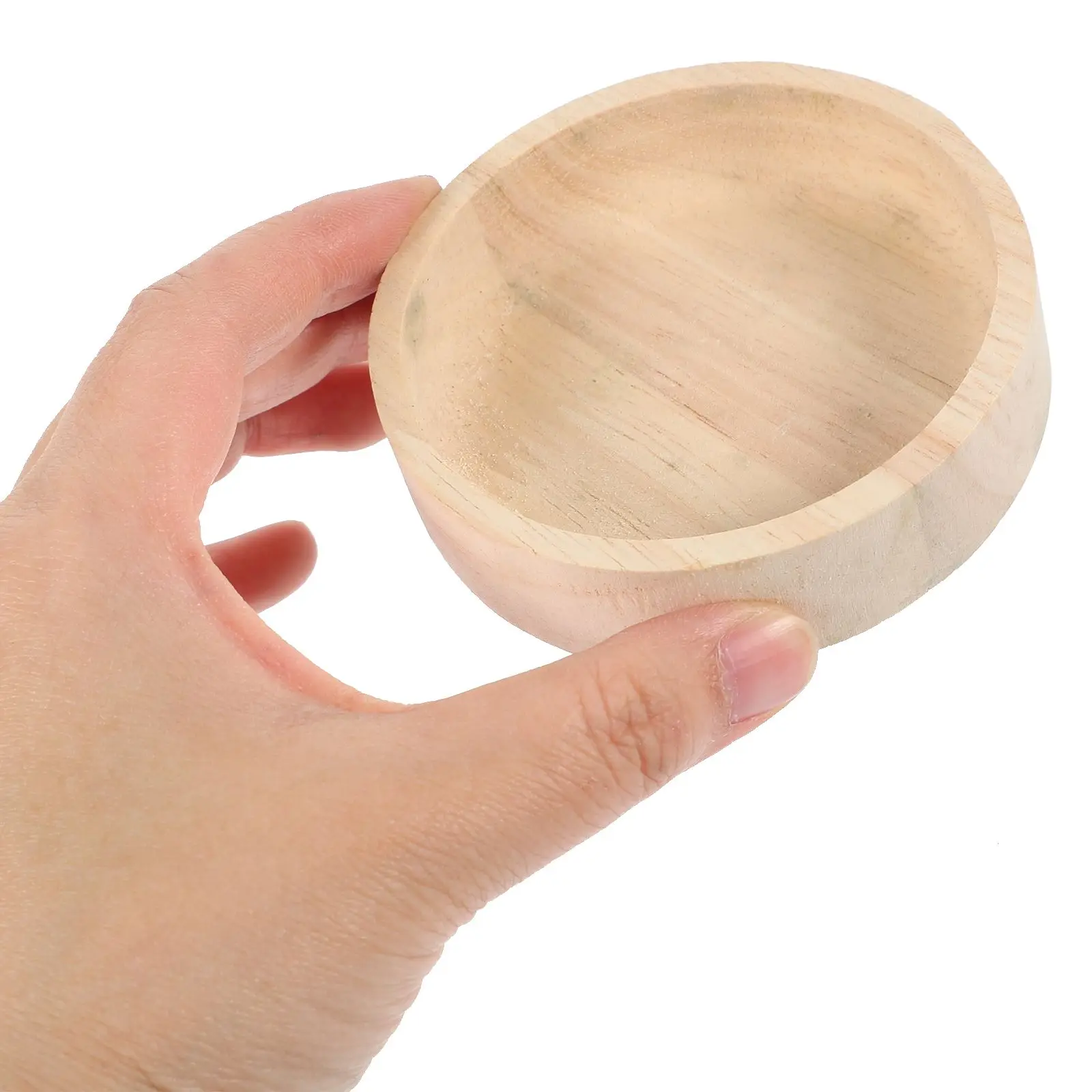 Wooden Pet Feeder Bowl for Hamster Squirrel Chinchilla Guinea Pig Oak Wood Small Animal Accessory Bowl Food Water Holder