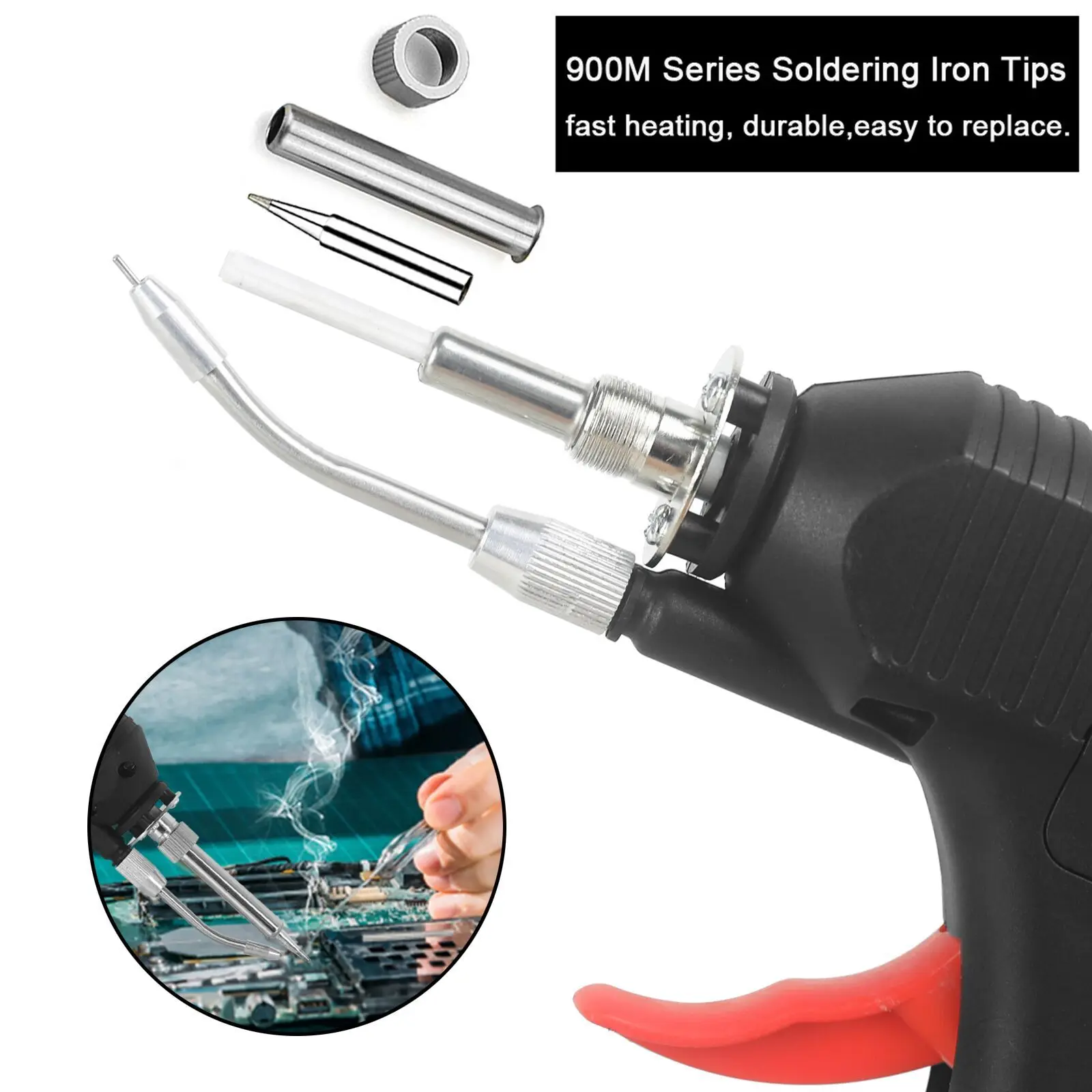 NEWACALOX EU80W Digital Display Soldering Iron Gun 180-520°C Adjustable Temperature Automatic Send Tin Gun Repair DIY Tool