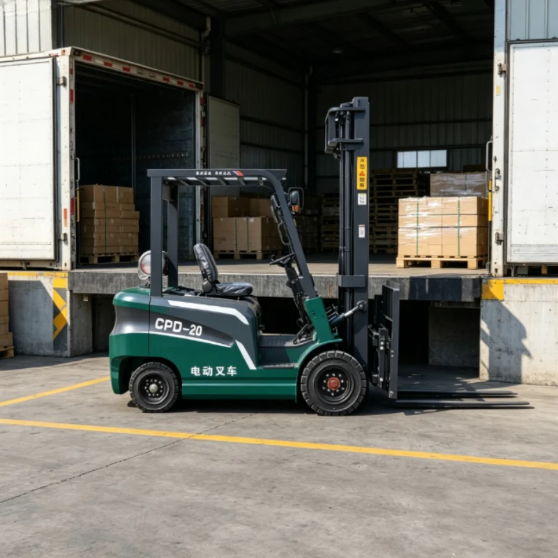 1.5 Ton 4 Wheel Lithium Battery Electric Forklift Sturdy Factory Heavy Goods Transport Lift Vehicle