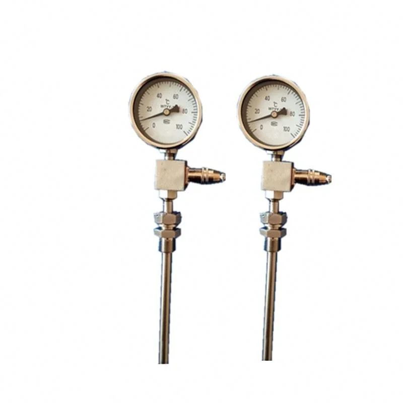 

WSSE-481 industrial universal every angle bimetal thermometer temperature gauge with e type thermocouple