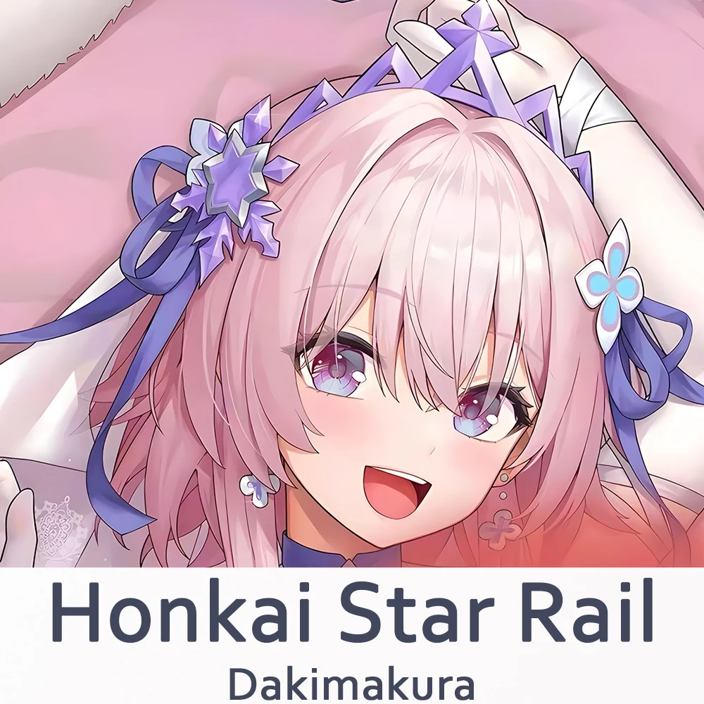 

Honkai star Rail March 7th Dakimakura 2WAY Hugging Body Pillow Case Anime Pillow Cushion Cover