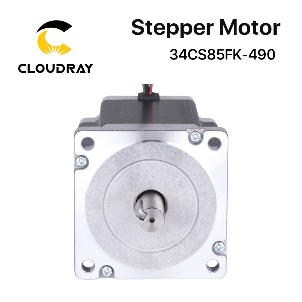 Imagem -03 - Nema 34 Stepper Motor para Fresadora de Gravação Cnc 4-lead High Torque 112 mm Phase 8.5n.m 4.9a 34cs85fk490