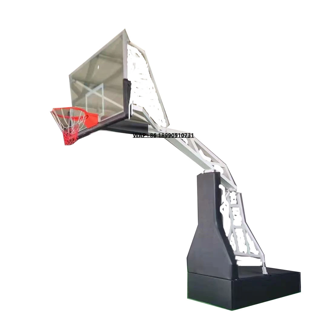 

Electro Hydraulic Basketball Backstop Approved Competition Level Club Basketball Gym Fiba Basketball