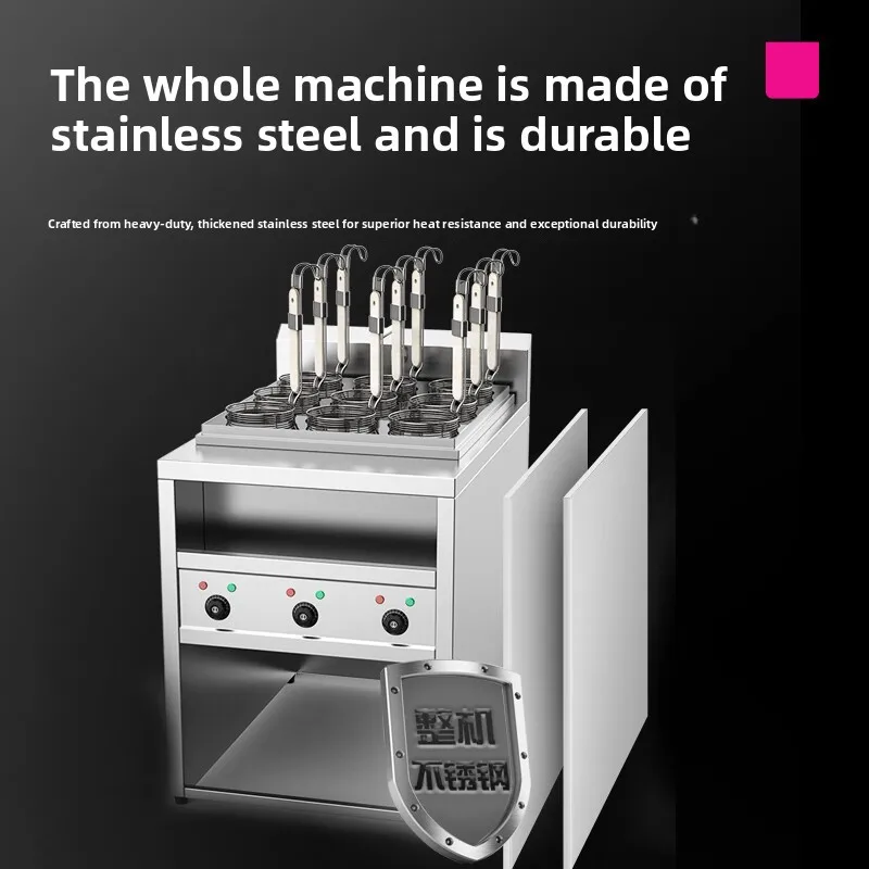 Electric Noodle Cooking Stove Hot Pot Restaurant Commercial Oden Boiled Malatang Soup Noodle Stove Eight Head Noodle