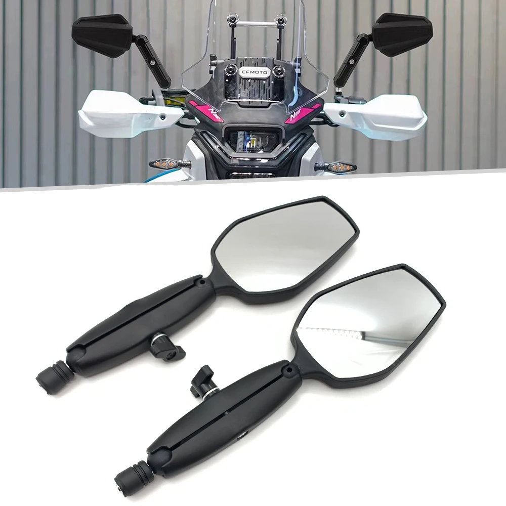 1 paar Faltbare Abenteuer Motorrad Rückspiegel Für Suzuki Kawasaki Honda KTM ATV UTV E-Bike Universal 22mm Lenker