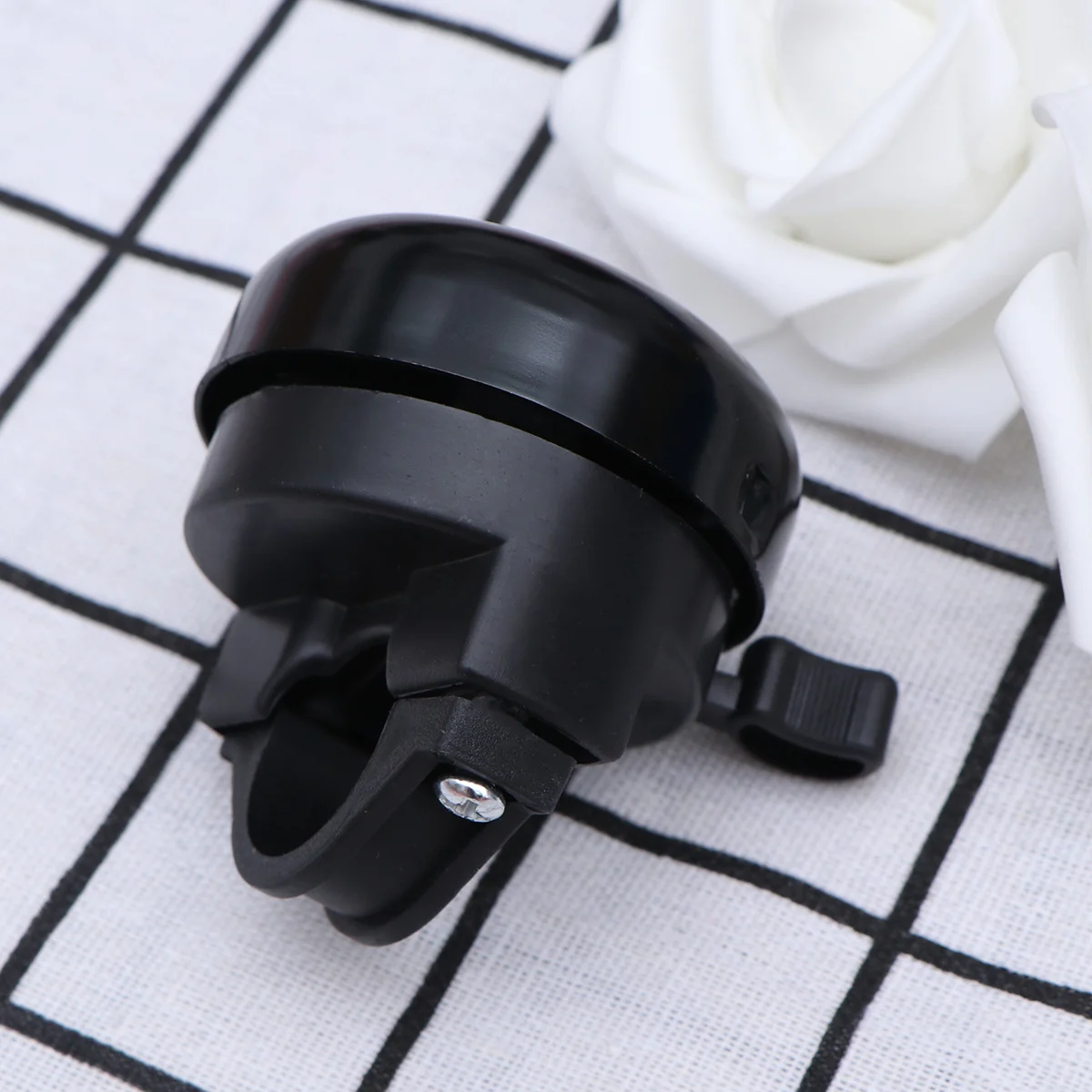 

Bike Ring Bell 22Mm Handlebar Mount Aluminum Warning Bell Clear Sound for Road Mountain Cycling Safety Accessory Black
